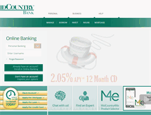 Tablet Screenshot of midcountrybank.com